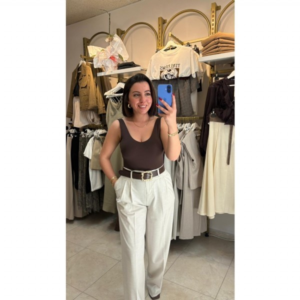 Kemer Detaylı Klasik Şık Pantolon