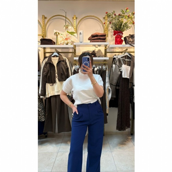 Yüksek Bel Klasik Kumaş Pantolon